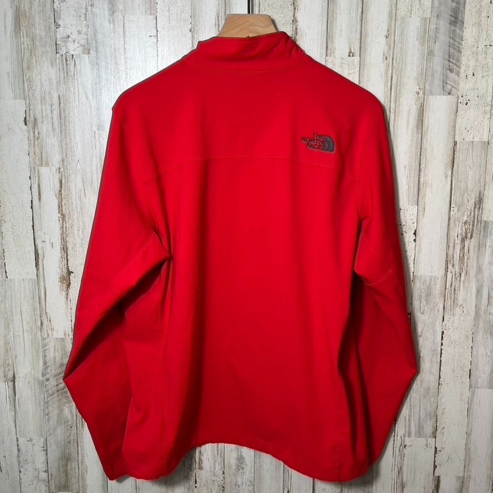 The North Face Red Half Zip Stitched Logo Pullover Windbreaker Mens Size Medium - Picture 6 of 8